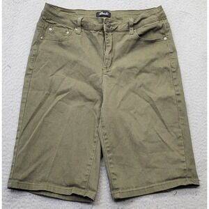 Tailormade Perfect Vintage Bermuda Shorts Womens 10 Green 5-Pocket Design